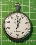 Minerva Patent 50S Vintage Pocket Stopwatch Swiss Made 7 Jewels Not Working. Fixed Price $49.95.