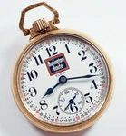 Elgin Rare Burlington Route Dial 21 Jewel 16S Bw Raymond Railroad Pocket Watch. Fixed Price $1650.00.