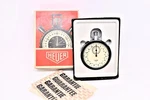 Vintage Heuer -leonidas Sa 7700 Stopwatch Open Face 53 Mm With Box & Booklet. Fixed Price $250.00.