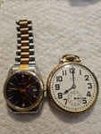 Elgin Shockmaster 657 - 17 Jewels Pocket Watch 10K Gp. Not Ticking + FC350. Fixed Price $150.00.