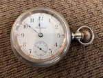 Vintage 1891 Rockford Silver Pocket Watch Model Size 18S Jewels. Fixed Price $230.00.