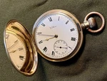 Vintage Waltham Hunter M/1899, 17 Jewel Timepiece Works Great Gold Metal Case. Fixed Price $500.00.