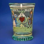 Antique Bridal Beaker ( Brautbecher) German With Bride Groom, & Initials. Fixed Price $475.95.