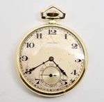 1920 Longines 15 Jewels Gold Filled Pocket #WATCH362. Fixed Price $450.00.
