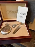 Vtg 2001 Colibri Of London Hunter Case Pocket Watch / Knife Gift Set New Battery. Fixed Price $25.00.