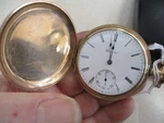 1906HOWARD Pocket Watch,full Hunter,runs Fine,hand Engravd 16S, 17J,LOW Bin $425. Fixed Price $425.00.