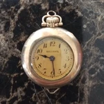 Antique Elgin Hallmark 15 Jewel Gold-filled Ladies Pendant Pocket Watch. Fixed Price $60.00.