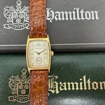 Hamilton Masonic Watch Men 22MM Silver Dial Gold Tone Rectangle New Battery. Fixed Price $499.99.