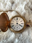 Antique 14K Gold Plated Case With Bondale Pocket Watch. Engraved. 1920S.. Fixed Price $800.00.