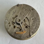 Vintage 18 Size Waltham Openface Pocket Watch Movement Gr. 820 Keeping Time. Fixed Price $110.00.
