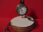 North Crest Brand Open Face Pocket Watch/w Chain. Fixed Price $20.50.