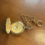 Caravelle By Bulova Tribute Pocket Watch Base Metal Case Chain Bethlehem Steel. Fixed Price $79.99.