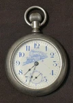 Antique New Era Silverode Locomotive Logo Pocket Watch, Working. Fixed Price $305.50.