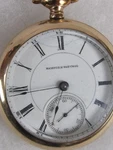 Antique 1888 Hampden 15J Pocket Watch In Rival Warranted Case. Fixed Price $202.50.