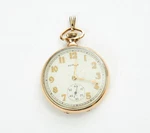 Illinois 17 Jewel Pocket Watch Gold Filled Wadsworth Working Windup - 25 Year. Fixed Price $209.99.