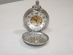 James Michael Men's Mechanical Skeleton Dial Pocket Watch Works. Fixed Price $14.99.