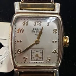 1950 Vintage 10K Rolled Gold Plate Elgin De-luxe Wrist Watch, Running,grade: 554. Fixed Price $395.00.