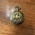 Vintage Horse Theme Andre Rivalle 17 Jewel Pocket Watch. Fixed Price $40.00.