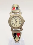 Collezio Ladies Quartz Watch Colorful Triangles Silver Tone Keeps Time New Batte. Fixed Price $13.56.