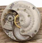 1899 Trenton Pocket Watch Movement 727644 Grade 52 6S 7J For Repair (rn). Fixed Price $24.95.