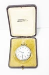 Vintage Movado Chronometre Pocket Watch Silver 12 Size Case W/ Display Box. Fixed Price $499.99.