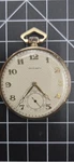 Antique Movado Grand Prix Suret Pocket Watch 14K Gold Vintage Swiss. Fixed Price $2500.00.