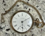 Antique 1899 Waltham 14K Gold Fill Gibraltar Case 15J Pocket Watch. Fixed Price $235.00.