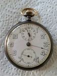WW1 Era Antique Pocket Watch Alarm Sub Second 15J - Running & Ringing. Fixed Price $500.00.