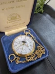 Rare Vintage Colibri Chronograph Moon Phase Pocket Watch Valjoux 7760. Fixed Price $750.00.