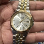 Dakota Copper Back Two Tone Mens Watch 36MM Quartz Rare For Repair Fit 7.5IN. Fixed Price $22.50.