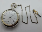 Antique Working 1878 Rockford Victorian Coin Silver 15J Key Wind Pocket Watch. Fixed Price $449.99.