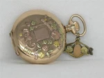 Vintage Lady Elgin 14K Multi-color Gold Fill Pocket Watch W/ Lapel, Serviced!. Fixed Price $595.00.
