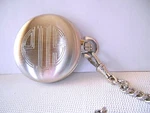 Colibri Silvertone Pocket Watch Engraved "eds" With Chain -new Battery. Fixed Price $18.53.