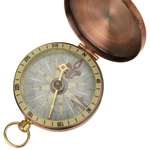 Portable Vintage Retro Metal Copper Flip Cover Pocket Watch Compass For Camping. Fixed Price $8.43.