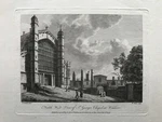 1777 Antique Print; George's Chapel, Windsor Castle, Berkshire After Sandby. Fixed Price $24.48.