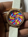 Ladies White Band Betsy Johnson T01-17 Analog Watch. Fixed Price $18.63.