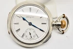 1910 Elgin 17 Jewel Hunting Sterling Silver Pocket WATCH#WATCH235. Fixed Price $840.00.