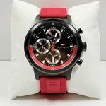 Tommy Hilfiger Rocky 1792178 Multifunction Black Dial Red Silicone Men Watch. Fixed Price $119.99.