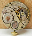 Vintage 1924 Lady Elgin 444 Model 15 Jewel 10/0S Watch Movement With Crown. Fixed Price $29.00.