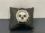 Vince Camuto VC/8047SV Men's Chronograph Silver Dial Black Leather Watch. Fixed Price $85.00.