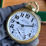 1929 Illinois Bunn Special 161 Type 16S 21 Jewels Marked Dial Pocket Watch. Fixed Price $1799.00.