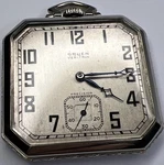 Gruen Verithin Precision 17 Jewels V4 Mvmt Octagon Vintage Art Deco Pocket Watch. Fixed Price $695.00.