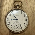 Antique Elgin National Pocket Watch 25621041 Wadsworth Referee Gold Plate Case. Fixed Price $109.99.