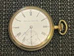 1904 Hamilton Pocket Watch 16S 17J Gr 975 Mod Gold Filled Sidewinder Case Runs. Fixed Price $215.00.