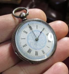 Antique Small Silver/argent Pocket Watch Insp By Cornell, Maidstone .800 +. Fixed Price $65.00.