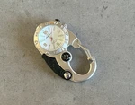 Dakota Eddie Bauer Silver White Backpacker Clip Watch Carabiner Quartz New. Fixed Price $49.95.