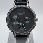 Kenneth Cole Watch Womens New York Day Date 24H Gem Set Bezel KC2505 Quartz. Fixed Price $45.50.