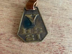 1921 High School Watch Fob "y" With Strap Mystery Help Vintage Antique Old. Fixed Price $18.19.