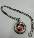 The Alchemy Guild Gothic Pocket Watch Chain New Battery Flowers Monster. Fixed Price $35.00.