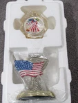 Liberty Pocket Watch W/ Genuine 1 Oz. Painted Colorized American Silver Eagle. Fixed Price $215.95.